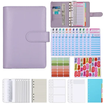 A6 Grid Journal, вкладыш, Справочник по бюджету наличных с кольцевым переплетом, цветная ручка, трафареты для дневника