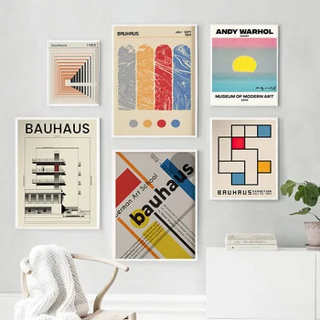 Красочные абстрактные уникальные геометрические плакаты Минималистичные художественные принты на холсте Абстрактные картины Фрески для гостиной Украшения дома