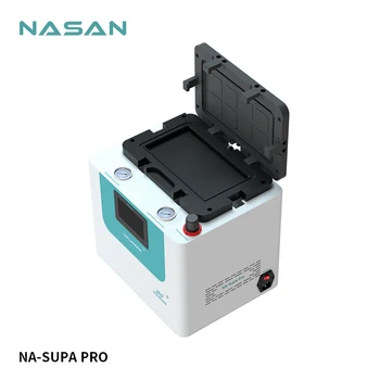 Nasan NA-SUPA PRO Мини-машина для ламинирования и удаления пузырьков, встроенный насос для ремонта плоского/изогнутого экрана телефона