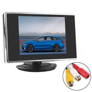 3,5-Дюймовый 2W 12V Универсальный Карманный цветной TFT-LCD дисплей 320 x 234, Автомобильный монитор заднего вида с 2-канальным видеовходом
