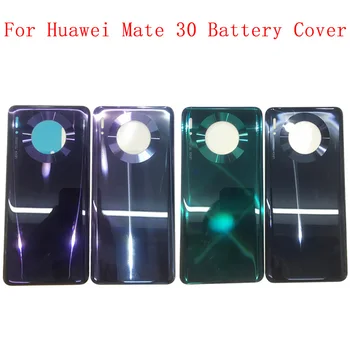 Крышка батарейного отсека, корпус панели задней двери для Huawei Mate 30, задняя крышка, Сменная крышка батарейного отсека с логотипом