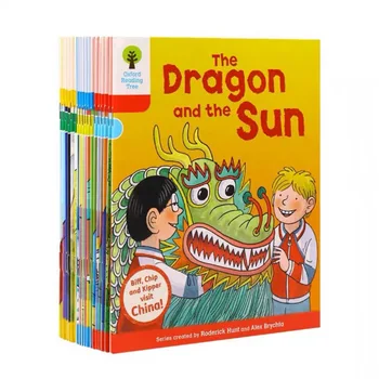 18 Книг / Комплект Oxford Reading Tree China Stories Английские Книги с картинками Для детей раннего возраста, Книга для чтения, Тема посещения Китая
