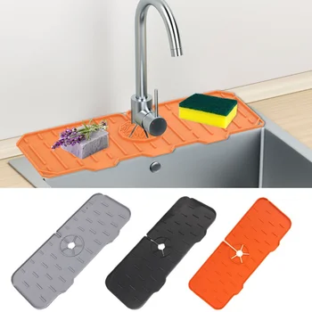 Кухонные Силиконовые коврики для крана, Брызговики для раковины, Защита Столешницы для ванной, Дренажные коврики, Кухонные инструменты для ванной