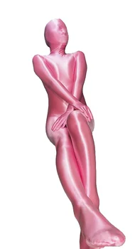 Настроить косплей кроссдресс второй розовый облегающий костюм с линией декольте Форма груди B-F Чашка кигуруми зентай костюм