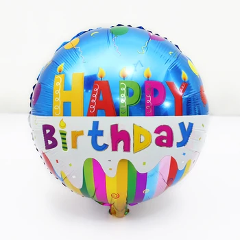 1 шт. 18-дюймовый алюминиевый воздушный шар в форме сердца, принадлежности для детского дня рождения, украшения, мультяшные гелиевые шары с днем рождения