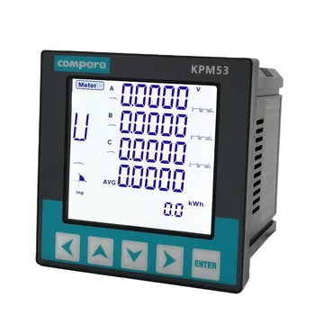 3-фазный RS485 программируемый измеритель мощности для контроля качества электроэнергии
