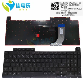 Клавиатура с RGB подсветкой для ASUS ROG Strix Hero III G731GT G731GV Игровые клавиатуры CZ Czech CS красочный свет Новый 0KNR0 661MCS00