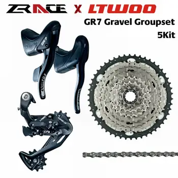 LTWOO GR7 1x10 Скоростной, Дорожный набор на 10 секунд, переключатель скоростей R / L + задние переключатели + кассета ZRACE, для гравийных велосипедов Cyclo-Cross