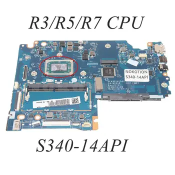 EL432 EL532 LA-H131P 5B20S42268 5B20S42464 5B20S42266 Для Lenovo IdeaPad S340-14API 14-дюймовая материнская плата ПК С процессором R3/R5/R7