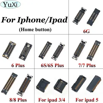 Разъем YuXi FPC для iPhone 6 6S 7 8 Plus для ipad 3 4 5 ЖК-дисплей/сенсорная камера зарядное устройство кнопка включения громкости home GPS разъемы FPC