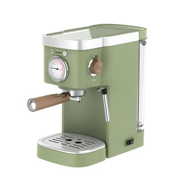 Эспрессо-машина KCF-CS1 полуавтоматическая бытовая и коммерческая кофемашина, резервуар для воды объемом 1,2 л, ретро термометр