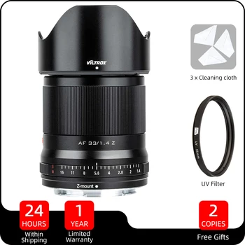 Viltrox 33 мм F1.4 Объектив Nikon Z Mount с автоматической фокусировкой APS-C Сверхширокоугольные Объективы для Nikon Z-mount Z50 Z5 Z6 Z7 II Camera Lente