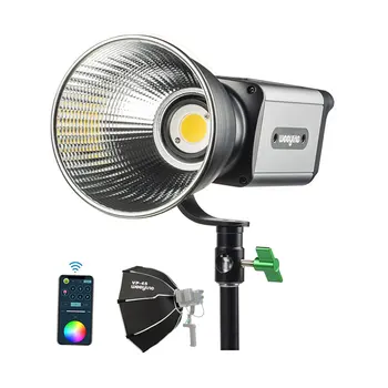 2800K-8500K Двухцветный COB светодиодный Видеосветитель Студийный светодиодный светильник 60 Вт Фотосъемка Освещение Для Камеры Фото Светильник С Параболическим софтбоксом