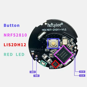NRF52810 Маломощный Модуль Беспроводной Недорогой бесконтактный Bluetooth Маркетинг ibeacon 3-осевой Датчик Акселерометра ble Beacon