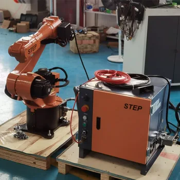 Китайский Популярный Волоконно-лазерный сварочный аппарат мощностью 1000 Вт с автоматической роботизированной рукой, установленной для точной сварки