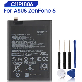 Сменный аккумулятор для ASUS ZenFone 6 ZS630KL I01WD C11P1806 Аккумуляторная батарея 5000 мАч