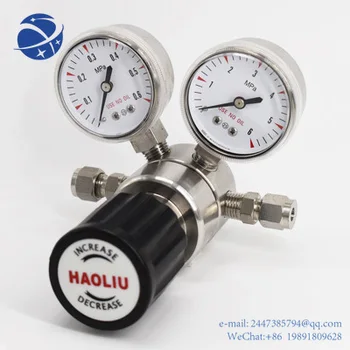 Yun YiHigh quality air gas, редуктор давления с двойным манометром для газовых сред с манометром, газовый регулятор низкого давления