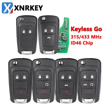 XNRKEY 2/3/4/5B Keyless Go Smart Remote Key ID46 315/433 МГц для Chevrolet Cruze Aveo Orlando Trax Lacrosse Encore Regal Verano