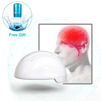 810 нм Ближний Инфракрасный и красный Светотерапевтический Шлем Нейрофидбэк для Лечения аутизма, Бесплатная Подарочная Чашка для воды, обогащенная водородом