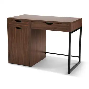 Стол с металлическим каркасом, Какао (картотечный шкаф продается отдельно) Шкаф для хранения документов Ящик для хранения документов