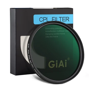 Фильтрующий объектив GiAi CPL Камера Высокой Четкости с Поляризованным Объективом 86 82 77 72 67 62 58 55 52 49 46 43 37 мм
