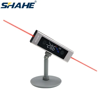 Зарядный Лазерный транспортир SHAHE Type-C, Цифровой Инклинометр, Угловая линейка, Многофункциональный измеритель угла наклона с большим ЖК-экраном