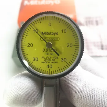 AOS Абсолютный Стрелочный индикатор № 513-404 Аналоговый Рычажный циферблат Точность Измерения 0,01 мм Диапазон Измерения диаметра 0-0,8 мм 13