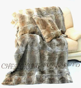 Одеяло из натурального кроличьего меха CX-D-09/Z 200X150 натурального цвета на заказ