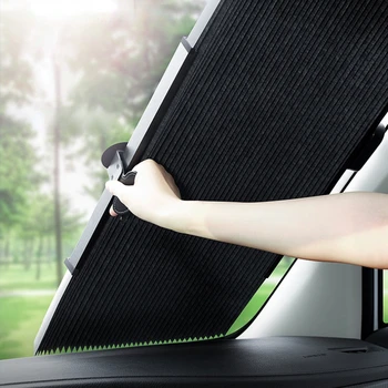 Автомобильный Солнцезащитный экран Солнцезащитный крем Теплоизоляционный солнцезащитный козырек Автоматический выдвижной солнцезащитный козырек на лобовое стекло солнцезащитные козырьки