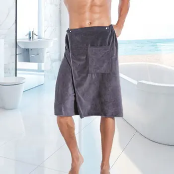 Мягкое Мужское носимое банное полотенце с карманом, Волшебное Пляжное полотенце для плавания из мягкого Mircofiber, Одеяло Toalla De Playa