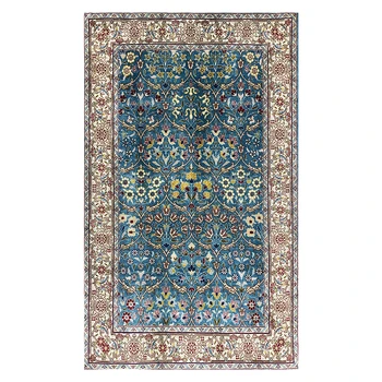 Молитвенный коврик ручной работы, восточный шелковый коврик, размер коврика для пола 2,1 'X3,1'