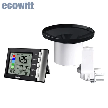 Ecowitt WH5360 Беспроводной Дождемер Высокоточная Цифровая Метеостанция 3-в-1 с Внутренним термометром и Гигрометром