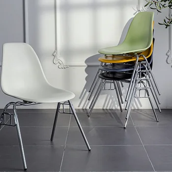 Стул со спинкой Wuli, скандинавский дизайнерский обеденный стул со спинкой для креативного дома, средневековый обеденный стул Ins, современный минималистичный стул