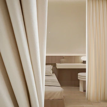 Легкая Роскошная Звукоизоляция, Французские бархатные шторы в скандинавском минималистичном стиле, шторы Нового стиля для гостиной, столовой, спальни