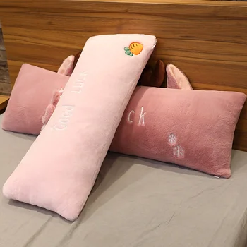 Плюшевая подушка из кроличьей шерсти в скандинавском стиле, мягкие игрушки для кровати, подарки для девочек, подарок для мамы