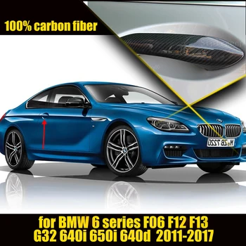 100% Натуральная Дверная Ручка Из Углеродного Волокна, Накладка под Давлением, Подходит для BMW 6 Серии F06 F12 F13 G32 640i 650i 640d 2011-2017
