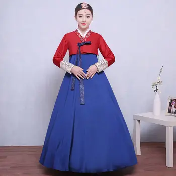 Корейский женский Корейский костюм, Улучшенный Корейский Дворцовый костюм, Национальный танцевальный костюм Дачанджин