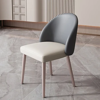 Скандинавский обеденный стул Дизайнерский игровой Офисный Черный обеденный стул Высокие Винтажные Белые шезлонги Salle Manger Мебель для дома LK50CY