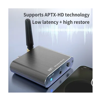 Bluetooth 5.2 CSR Беспроводной приемник Hi-Fi Стерео аудио Адаптер Поддержка коаксиального оптического волокна aptX-LL для автомобильных наушников TV