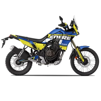 Наклейка на обтекатель кузова мотоцикла, графический комплект для Yamaha Tenere 700 TENERE700 2019 2020 2021 2022 2023 Графический комплект