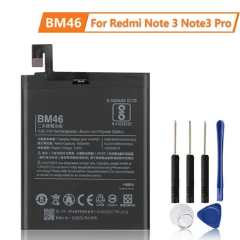 Новая сменная батарея BM46 для Xiaomi Redmi Note 3 Pro Redrice Note3 Телефонная батарея 4050 мАч