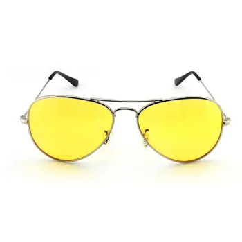 Модные солнцезащитные очки, желтые очки ночного видения, солнцезащитные очки с защитой от дальнего света, поляризованные очки ночного видения
