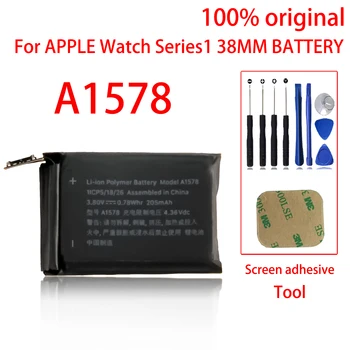 100% Оригинальный 38-мм аккумулятор для Apple Watch Series 1 для серии 1 A1578, A1802, (1-го поколения) A1553 Bateria