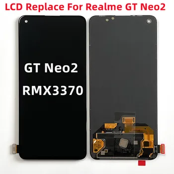 ЖК-дисплей Экран дисплея TFT/HXD Для Realme GT Neo 2 2T 3 OPPO LCD RMX3031 RMX3357 RMX3370 Neo2 Сенсорный Дигитайзер В Сборе Замена