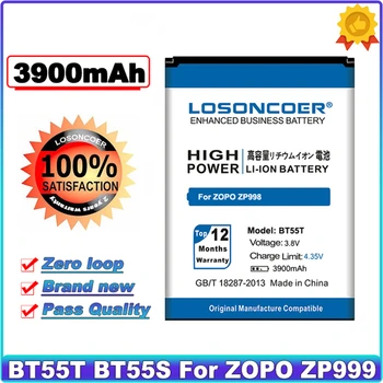 LOSONCOER 3900 мАч BT55T/BT55S Для ZOPO ZP998 999 998 9530 9520 3X ZP999 ZP3X ZP9520 ZP9530 Батарея
