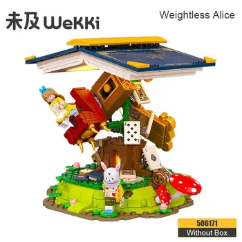 Невесомая подарочная коробка Alice, Креативная серия WeKKi Fairytale Town, Alice fashion play, строительные блоки, MOC, подарок для девочки