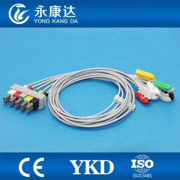 Совместимый магистральный кабель для ЭКГ, 5 lead, IEC для медицинского оборудования