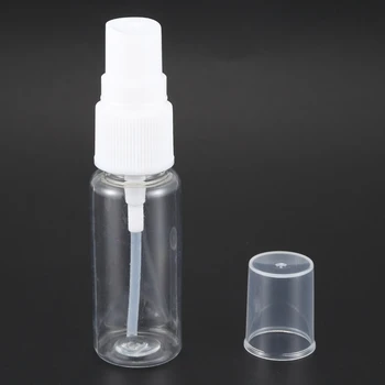 200X Пустые Прозрачные пластиковые бутылки для распыления мелкого тумана с салфеткой из микрофибры, контейнер многоразового использования объемом 20 мл