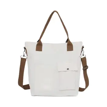 Большая холщовая сумка, повседневная женская сумка, Винтажная цветная сумка, вместительная дорожная сумка с несколькими карманами, сумки для покупок, большая сумка через плечо B0p5