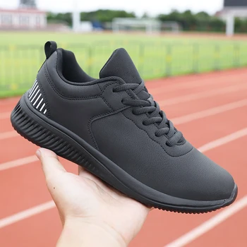Легкие мужские кроссовки для бега, нескользящая мужская спортивная обувь, уличная мягкая мужская теннисная обувь для ходьбы на шнуровке, 39-45, Бесплатная доставка